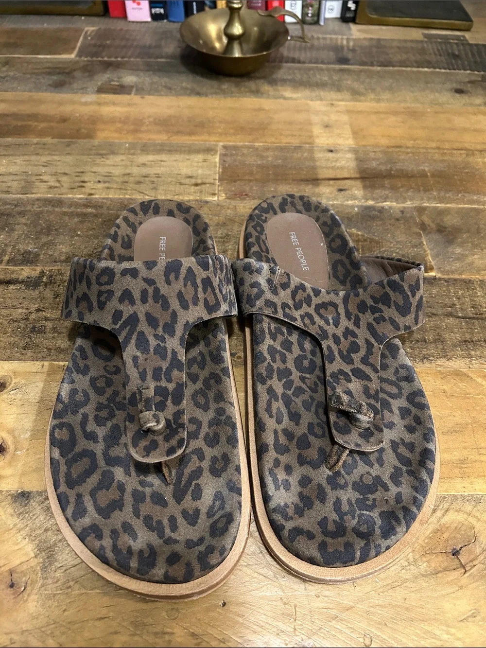 Free People Leopard Print Sandals